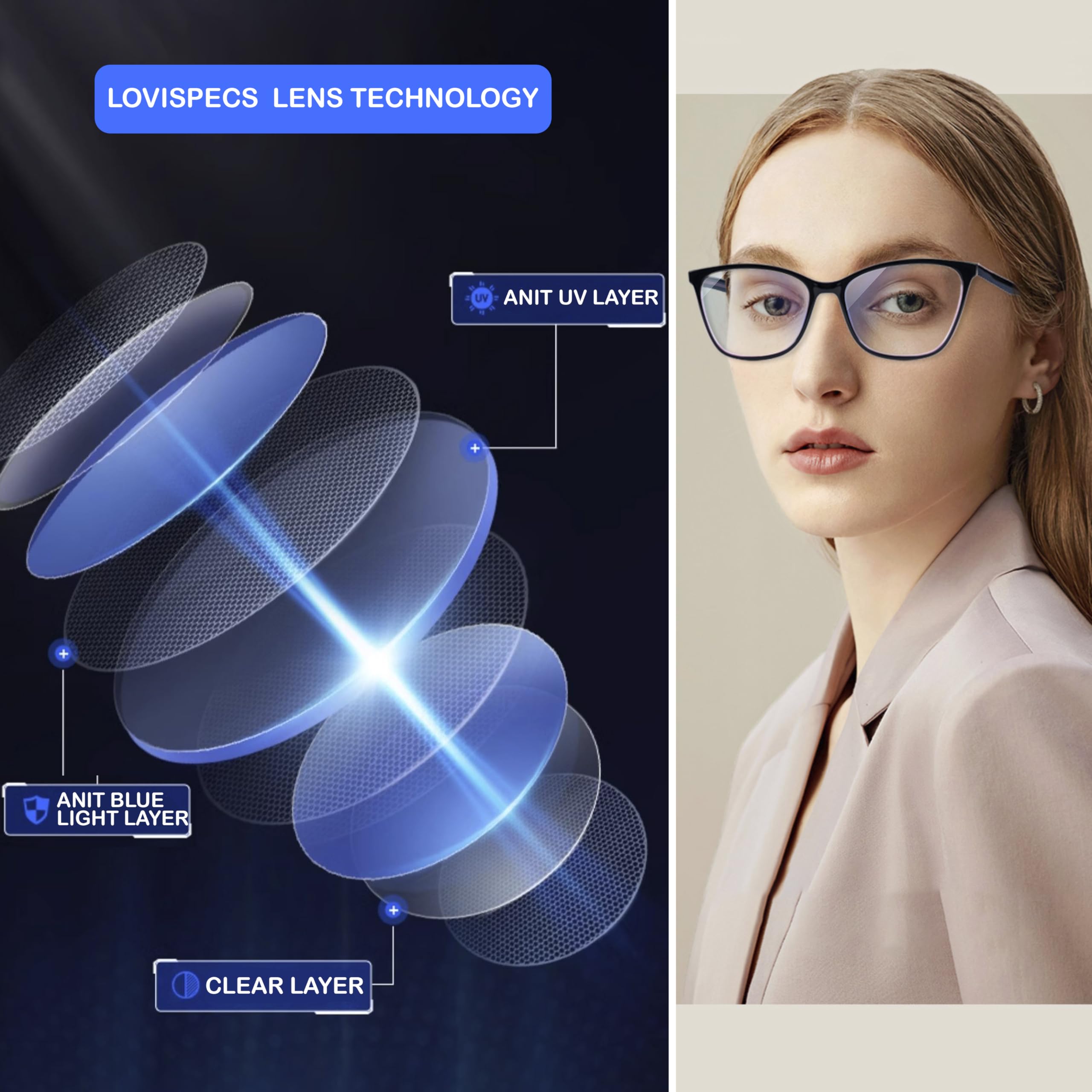 Lovispecs driving distance glasses, clear far vision for road safety