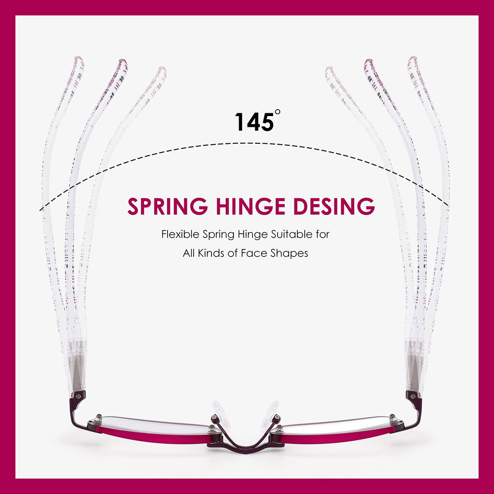 LOVIVY spring hinge glasses adapt to different face shapes