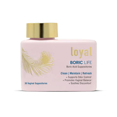 Loyal Boric Life 600mg bottle close-up for easy daily use.