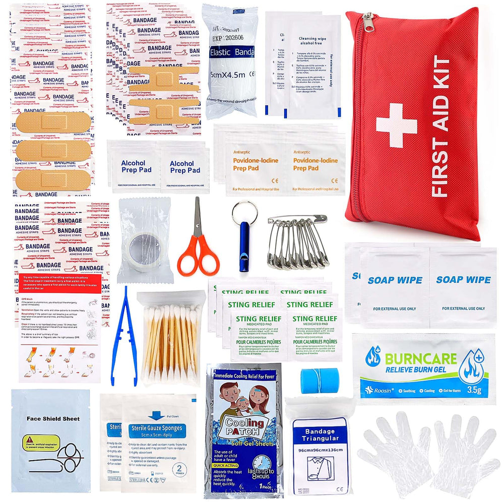 LOYEE first aid kit for home and travel with 107-piece contents