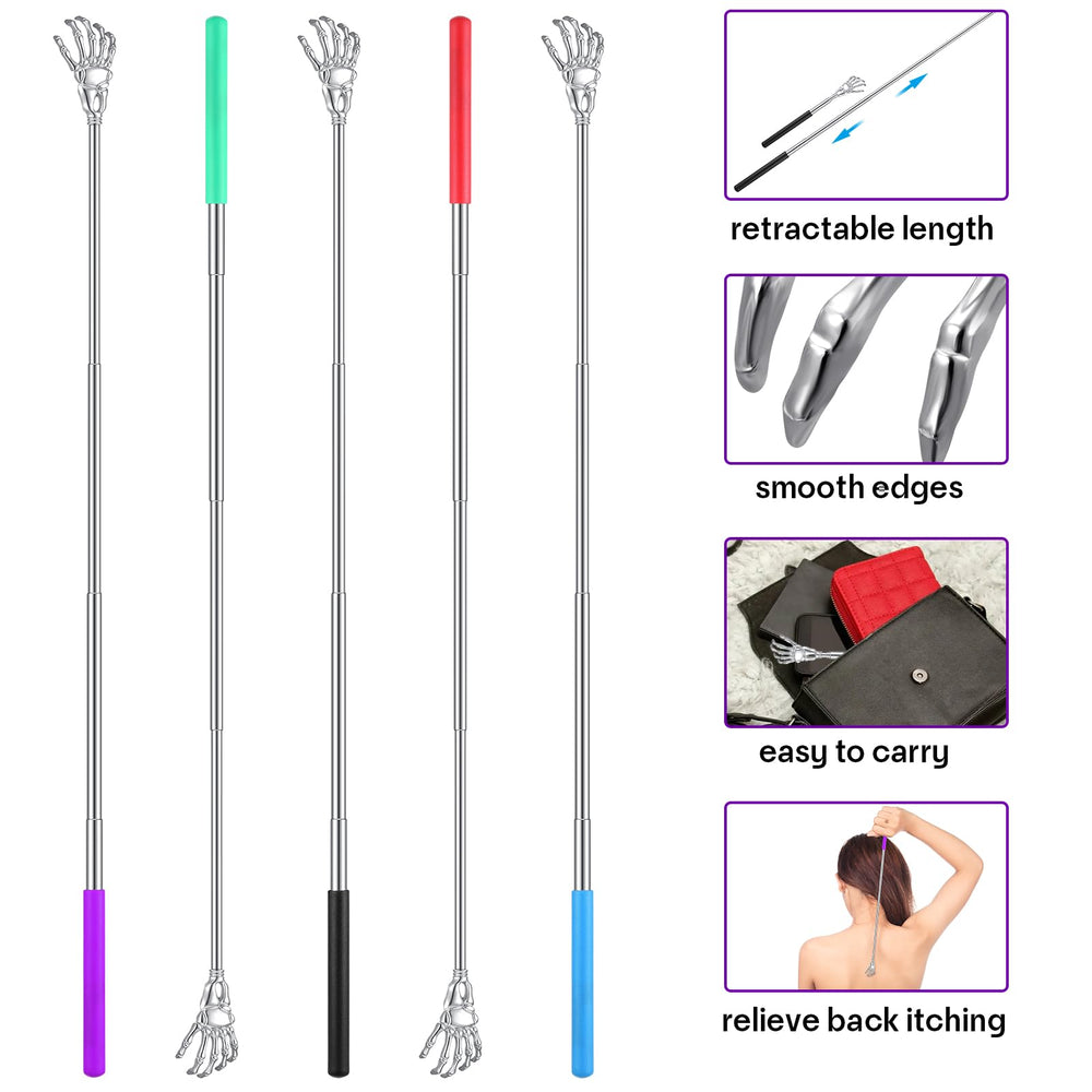 LOYIM back scratchers fold compactly for easy storage in bags and drawers.
