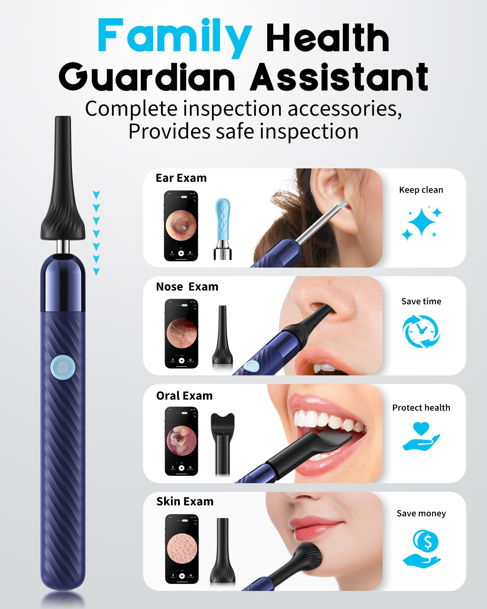 Loyker arc ear-picks six design for versatile, gentle wax removal.