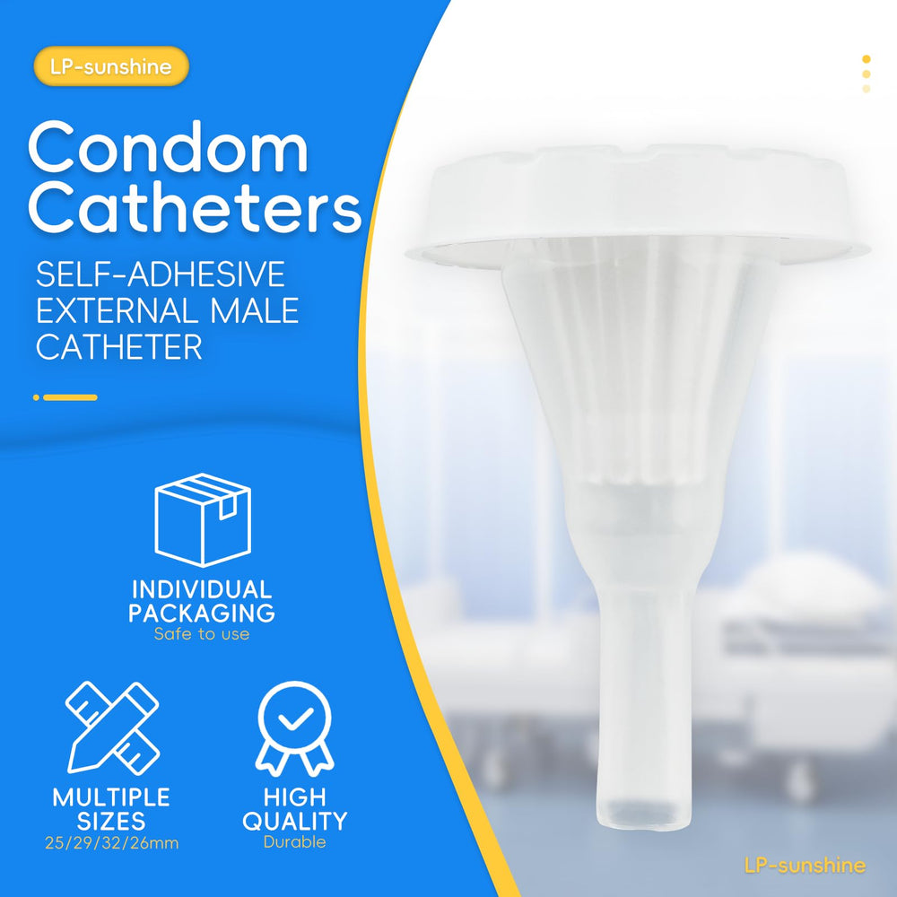 LP-sunshine 20 silicone condom catheter upgraded colloid length demonstration.