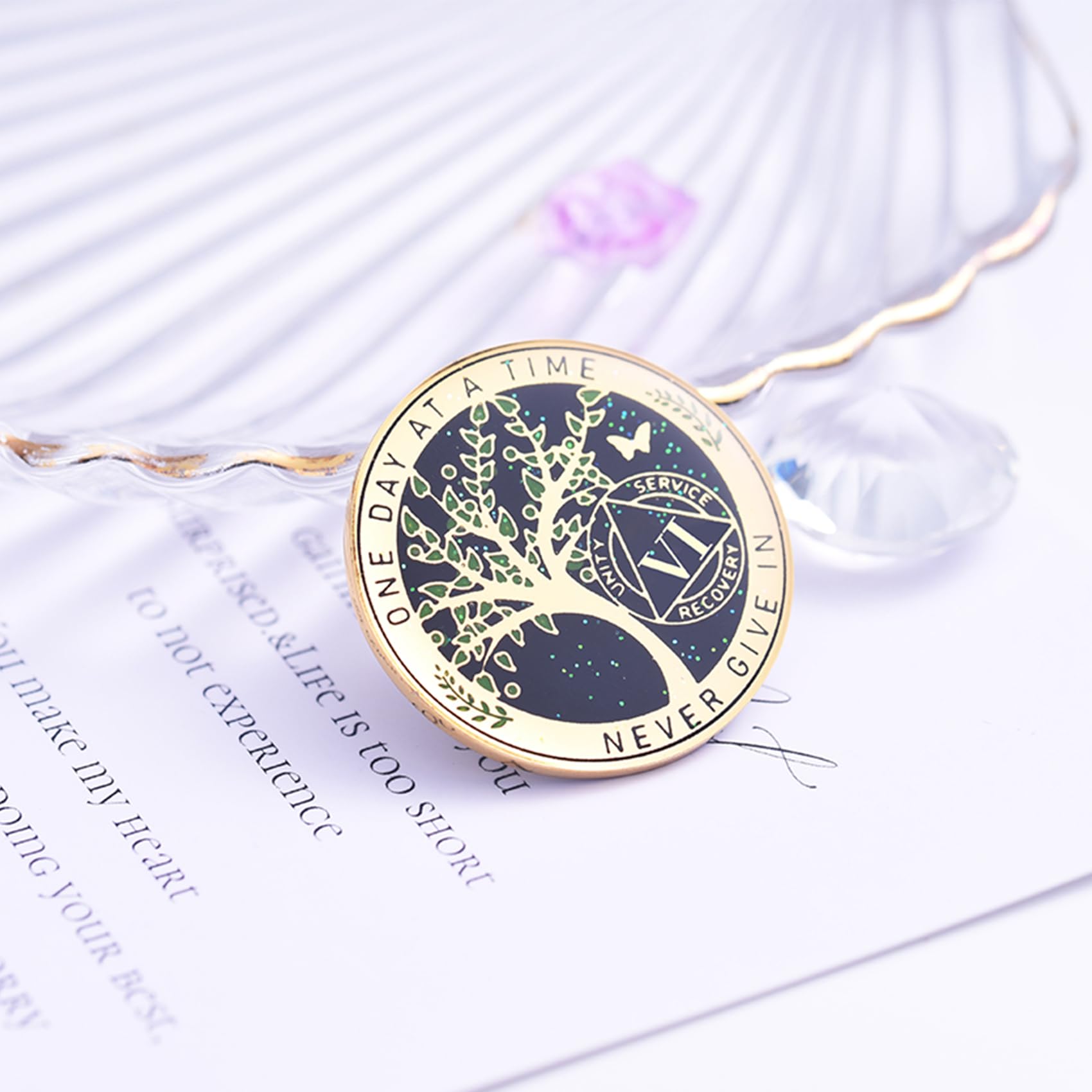 Regalo ideal de sobriedad para aniversario LParkin en frente