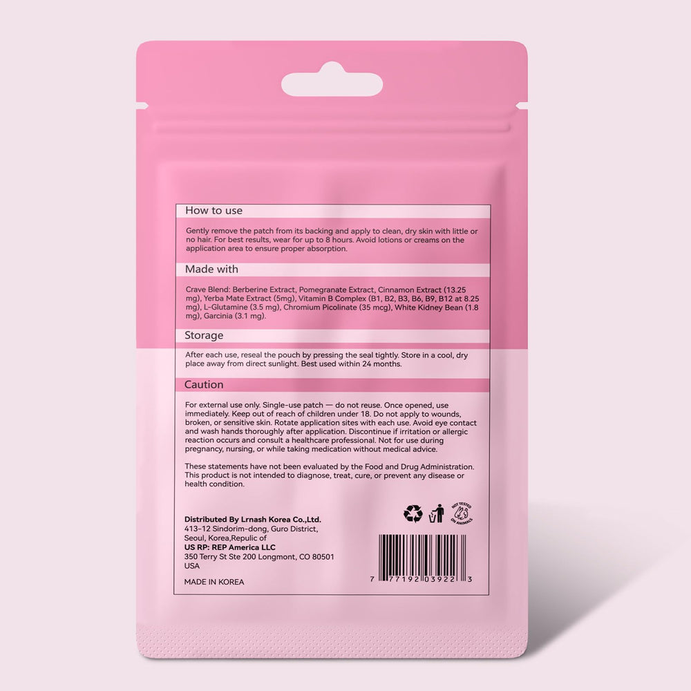 LRNASH logo with patch display suggests simple, routine-friendly wellness