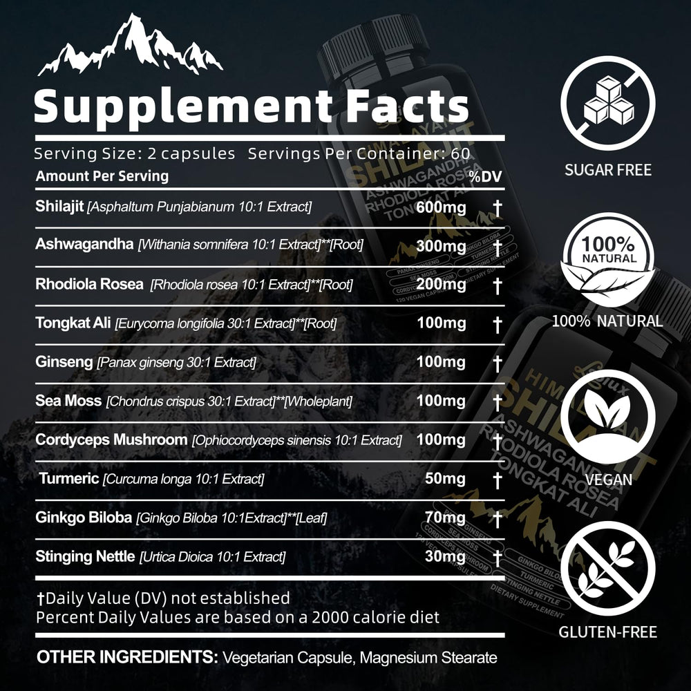 LSOIUX Ginseng and Cordyceps blend capsules for stamina support