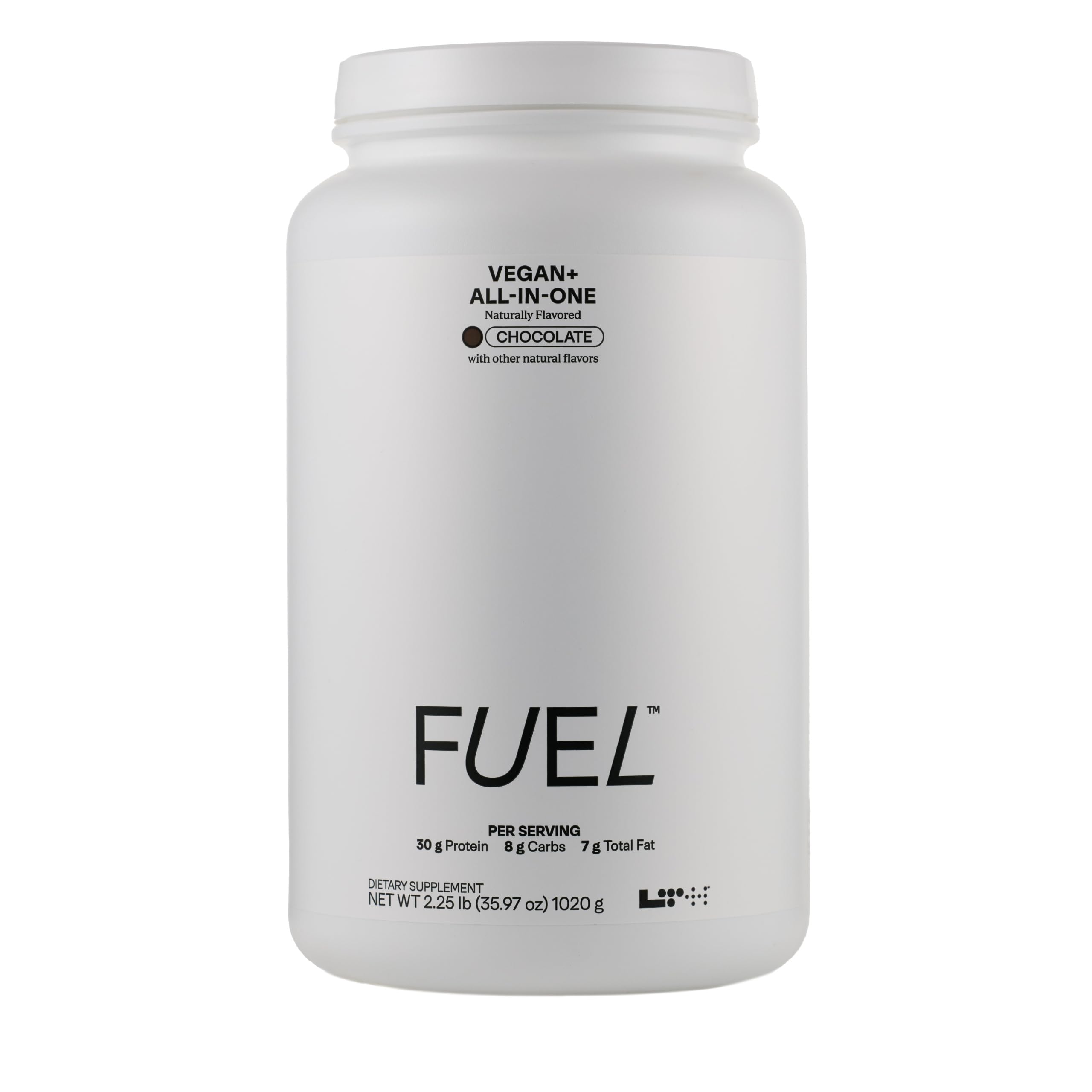 LTH Fuel Vegan All-in-One tub — convenient meal replacement option.