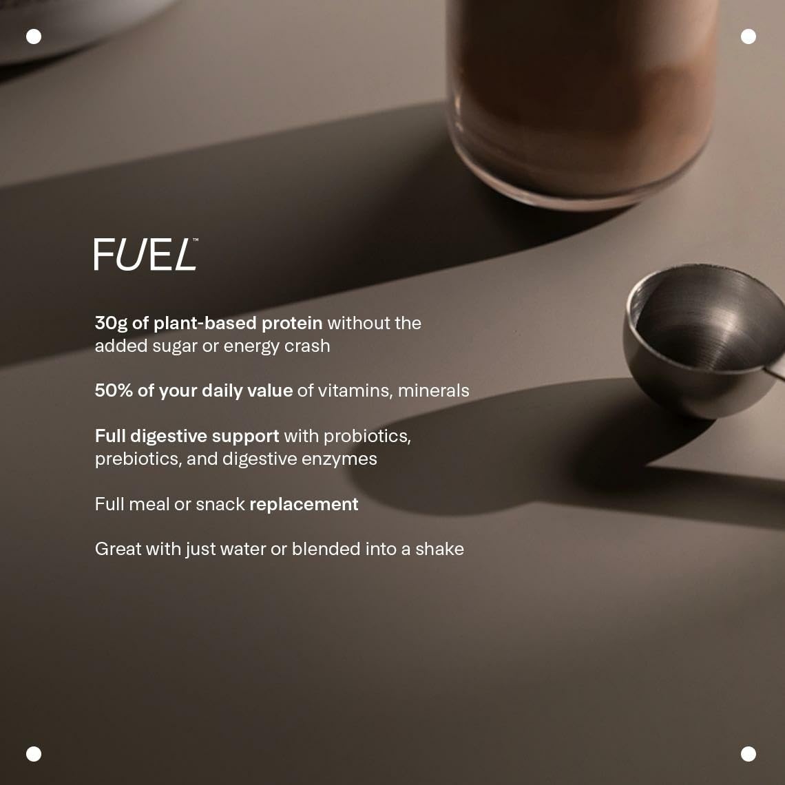 LTH Fuel Vegan with probiotics highlighting gut-friendly nutrition.