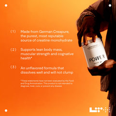 Creatine dissolving smoothly in liquid with LTH Power Creatine Monohydrate.