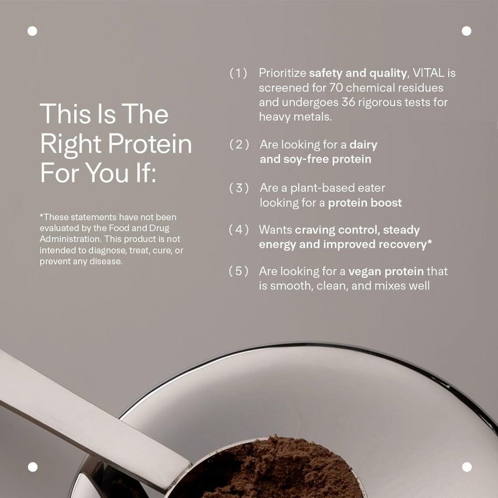LTH Vital Vegan Protein ingredients NSF certification symbol indicating third-party testing