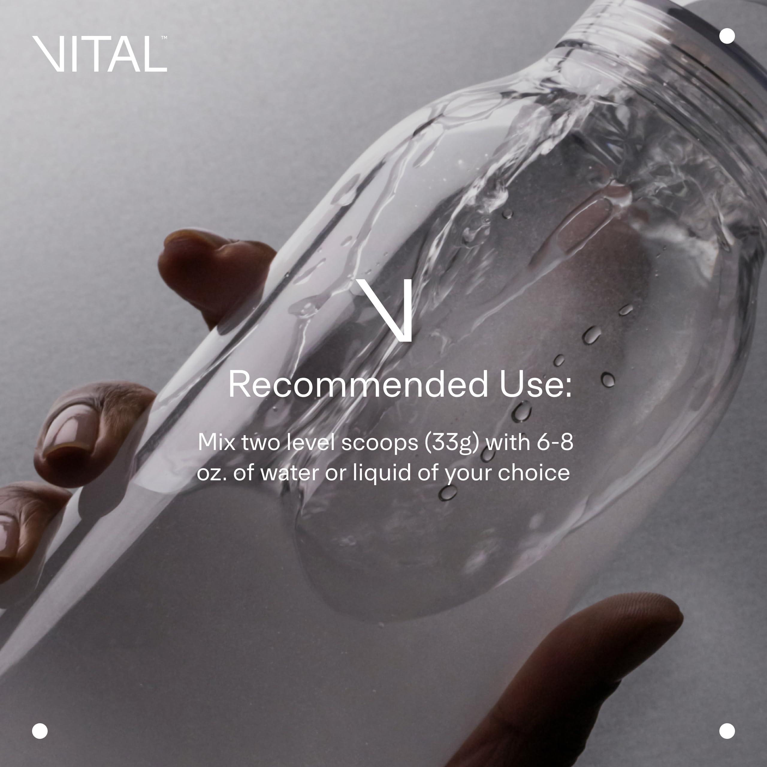 LTH Vital Vegan Protein soy free label emphasizing dairy free plant-based option