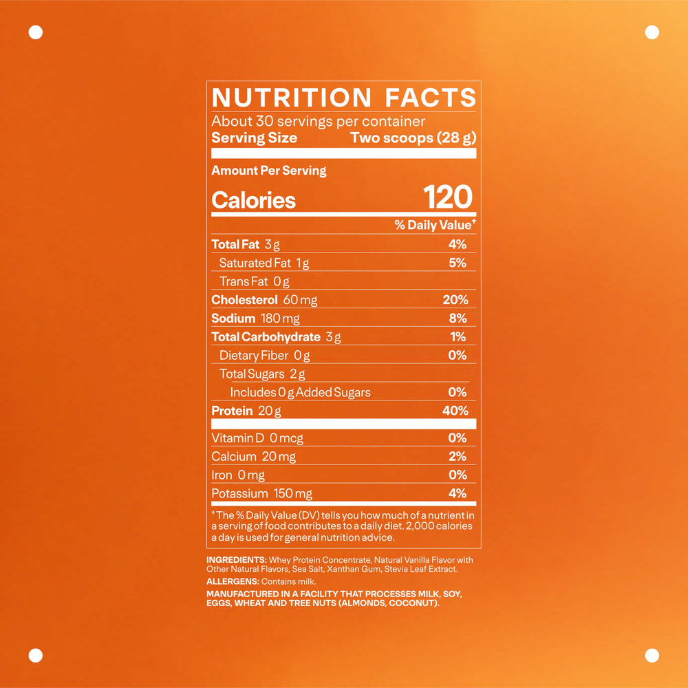 LTH Whey Protein serving scoop shows portion size for accurate protein intake and recovery.