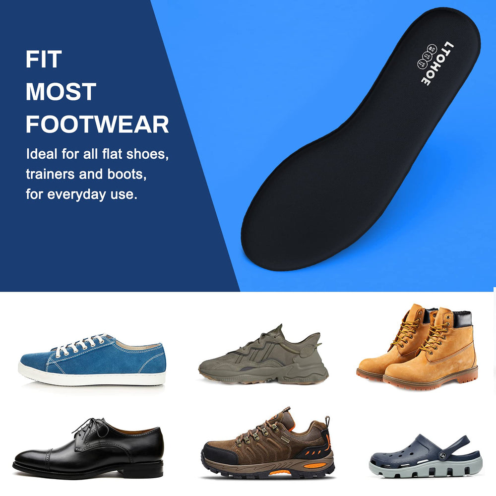 LTOHOE insole close-up showing active carbon helps feet stay dry