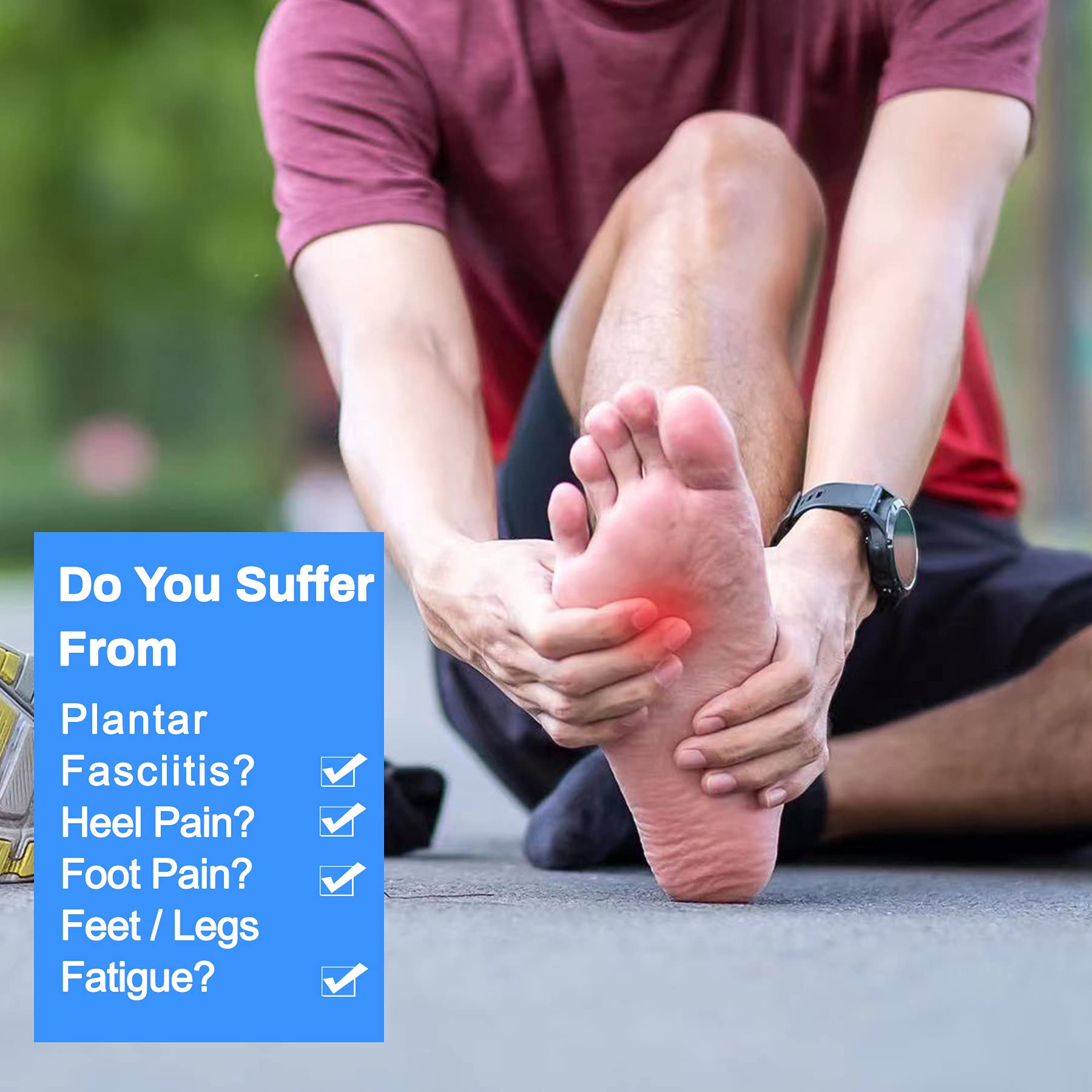 LTOHOE memory foam insole shock-absorption supports you during workouts.