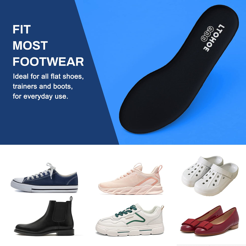 LTOHOE memory foam insole washable cover demonstrates easy maintenance
