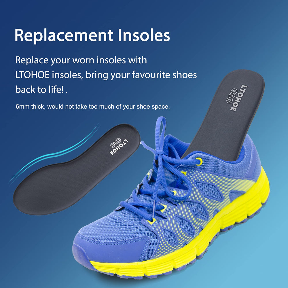 LTOHOE insoles are lightweight and washable for easy care.