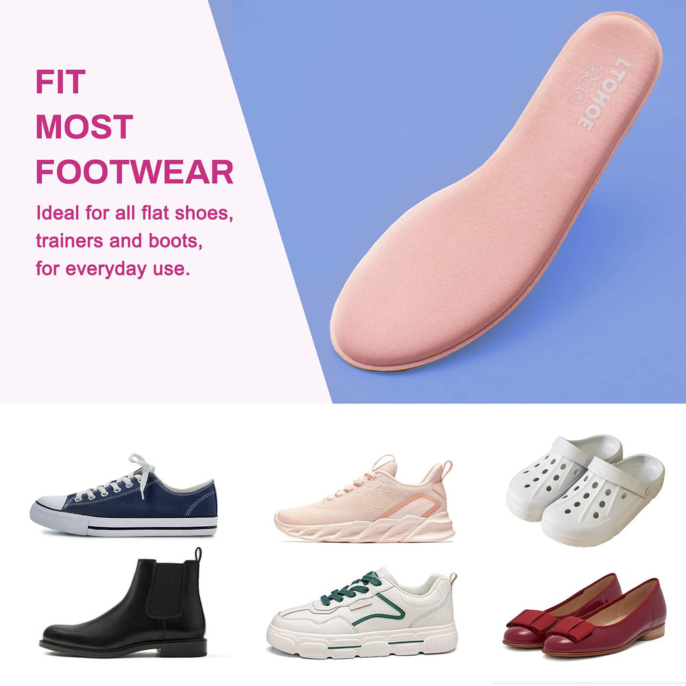 LTOHOE insoles designed for running and hiking comfort