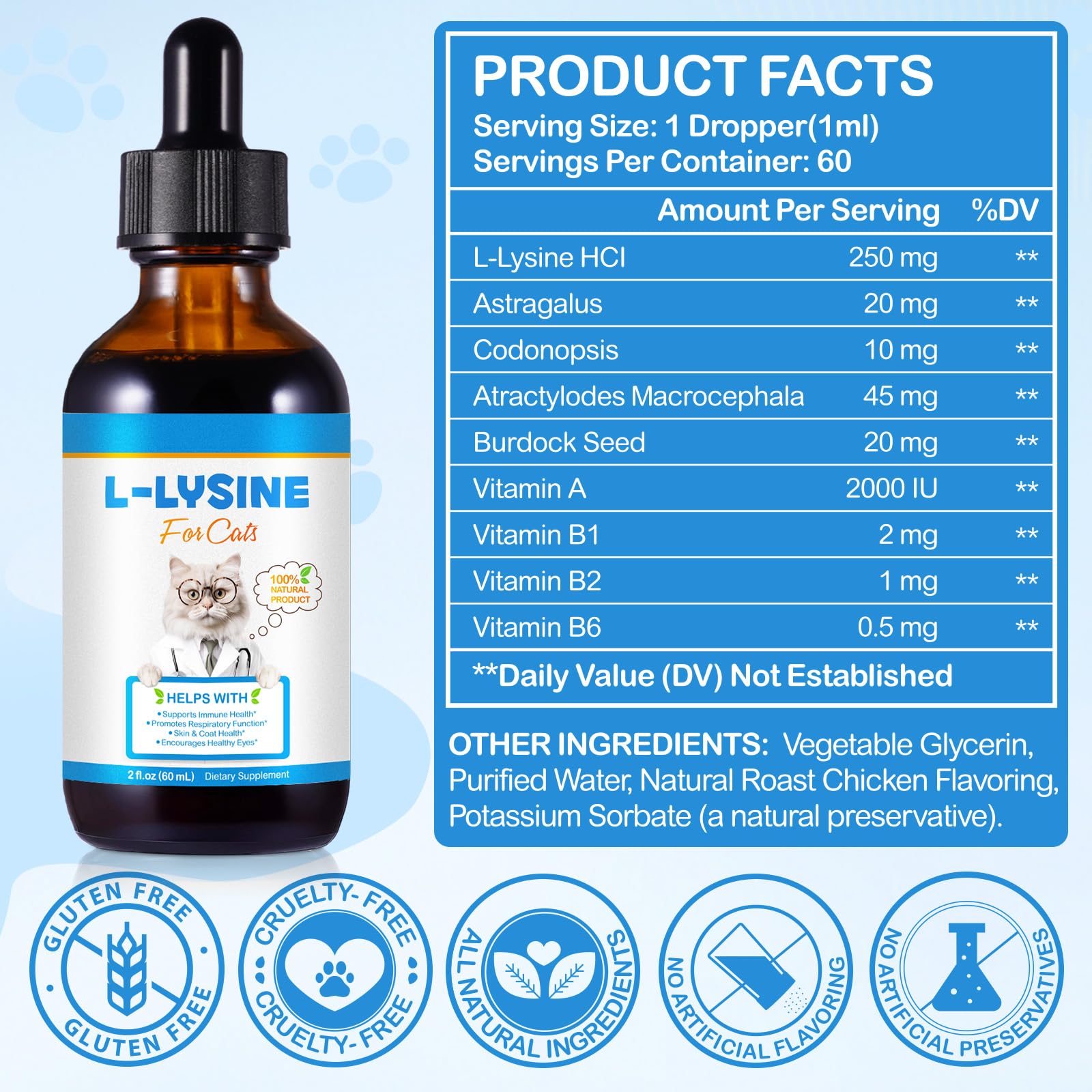 LTQXGT Lysine powder being scooped for easy mixing into meals