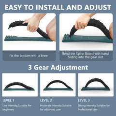 LTUMHGCR back stretcher with foam pad boosts comfort for sensitive spots.
