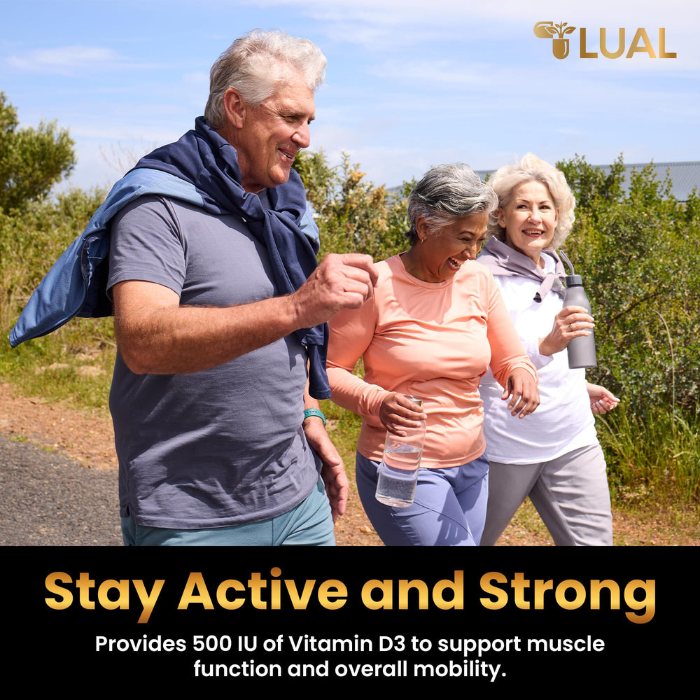 Softgels from LUAL Calcium Minis appear small and easy to take.
