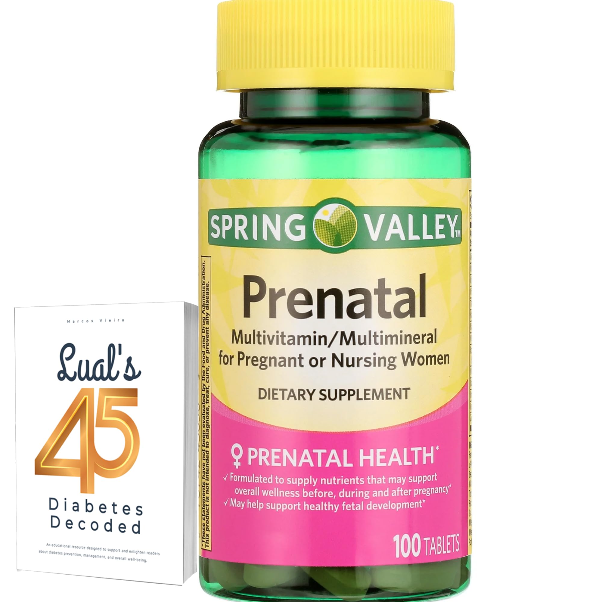 LUAL Spring Valley prenatal tablets pack for daily support during pregnancy