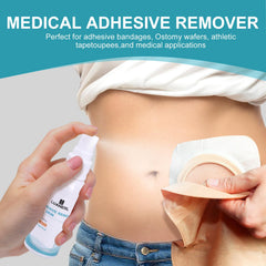 luanerl adhesive remover removing bandage adhesive without pulling.