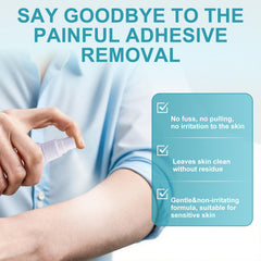 Luanerl spray directly on skin provides full-coverage removal.