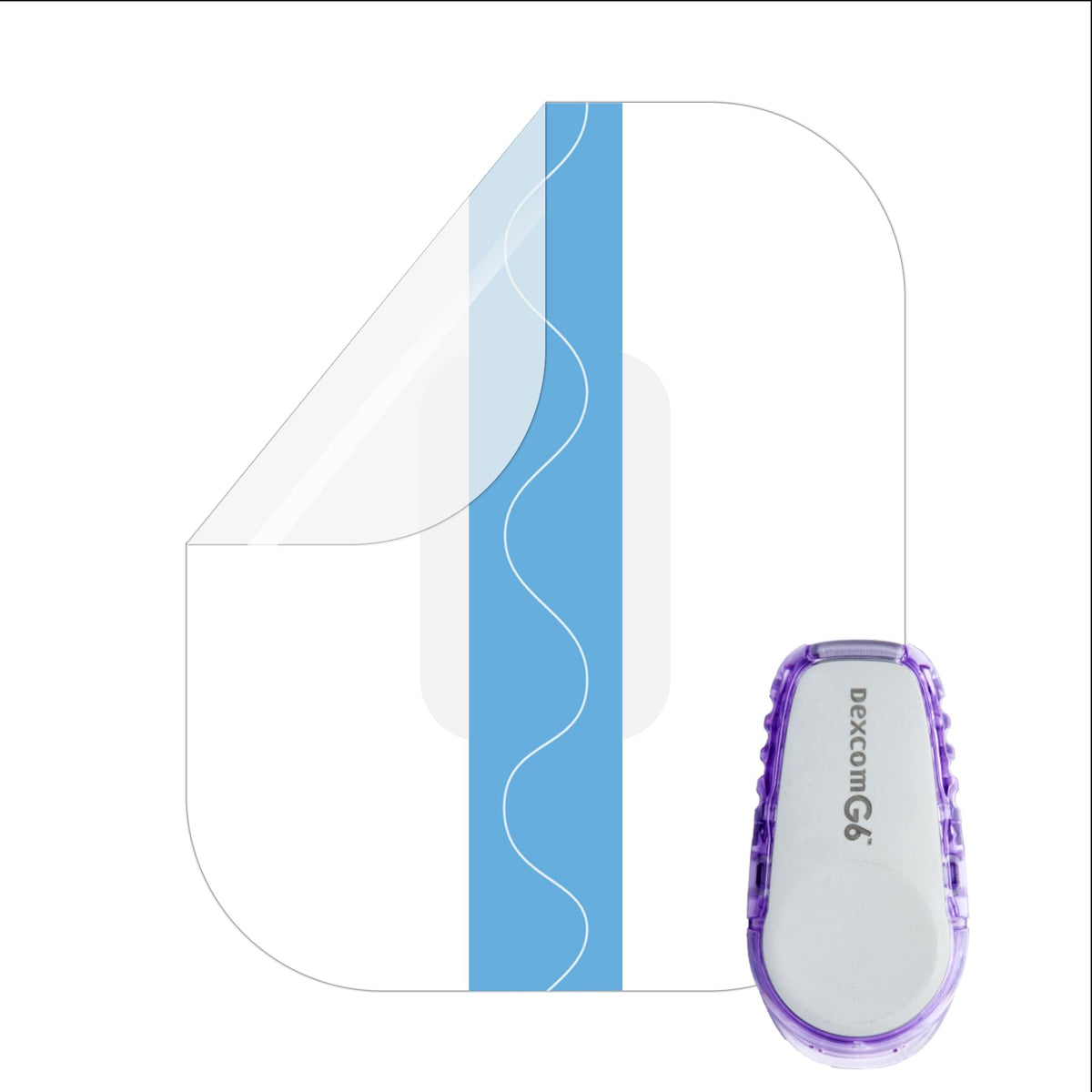 Luanerl Dexcom G6 patch full coverage 50-pack protects sensor and skin