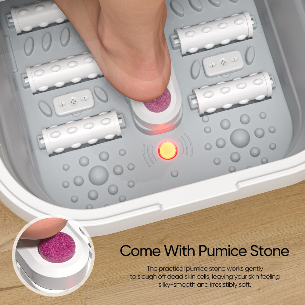 LUBBYGIM built-in pumice stone aids pedicure care.