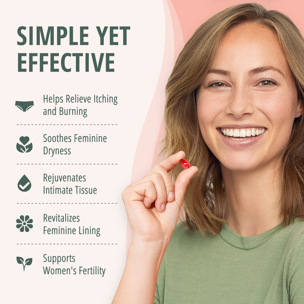 Lubracil Daily-use pills on a shelf emphasize easy, mess-free moisture maintenance.