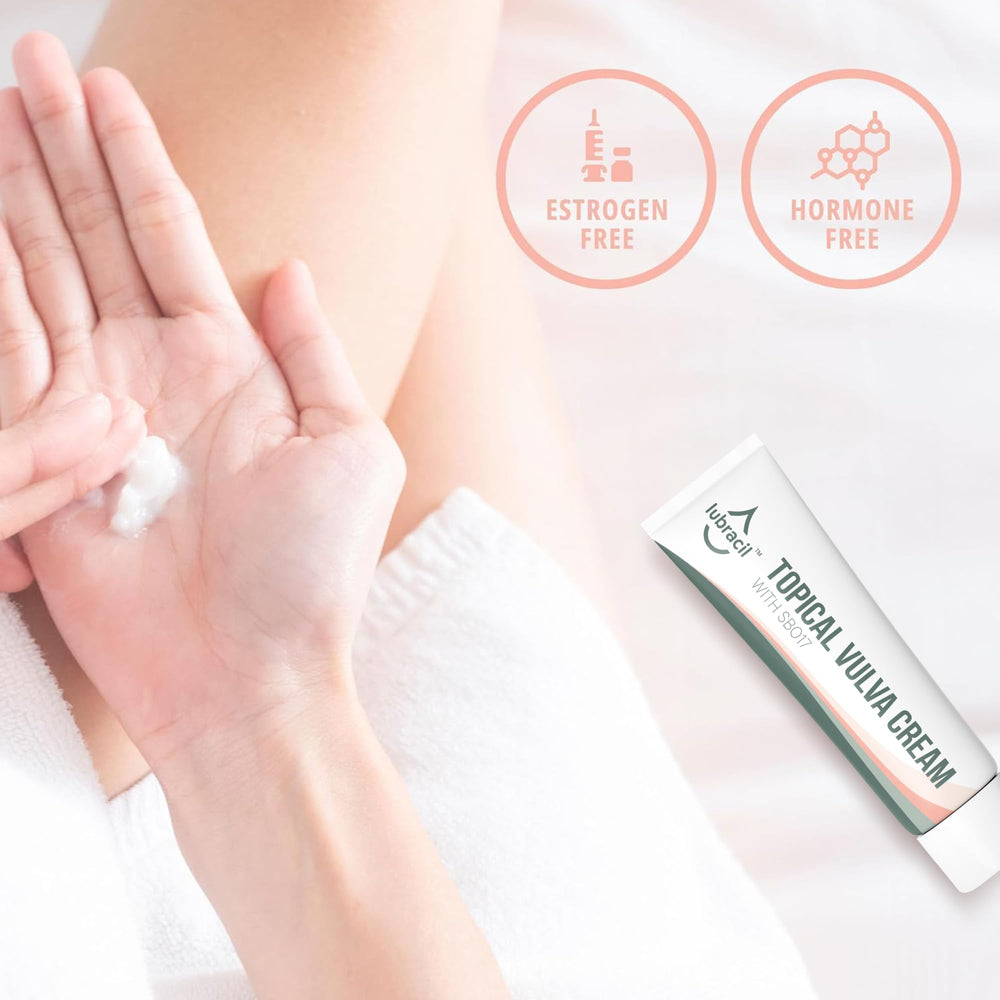 Lubracil Daily-use routine image suggests versatile moisturizer and itch relief.