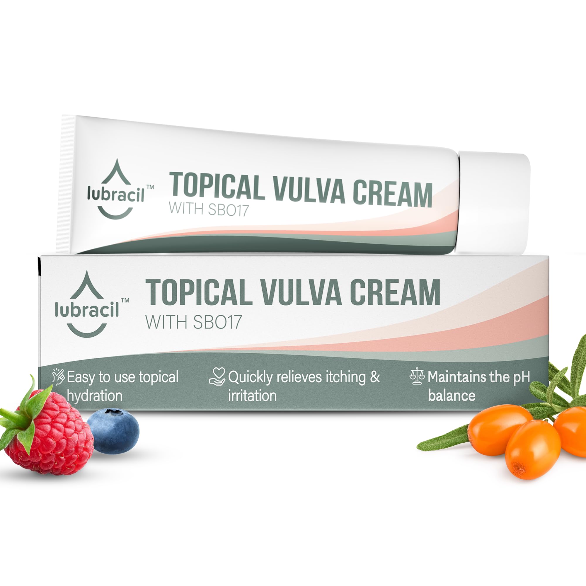 Lubracil Vulva Moisture Cream bottle shown for discreet daily intimate care.