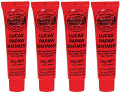 Lucas Papaw Ointment 25g tube pack for on-the-go skin relief.