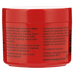 Close-up of Lucas Papaw Ointment 75g jar highlighting a soothing, multi-use formula.