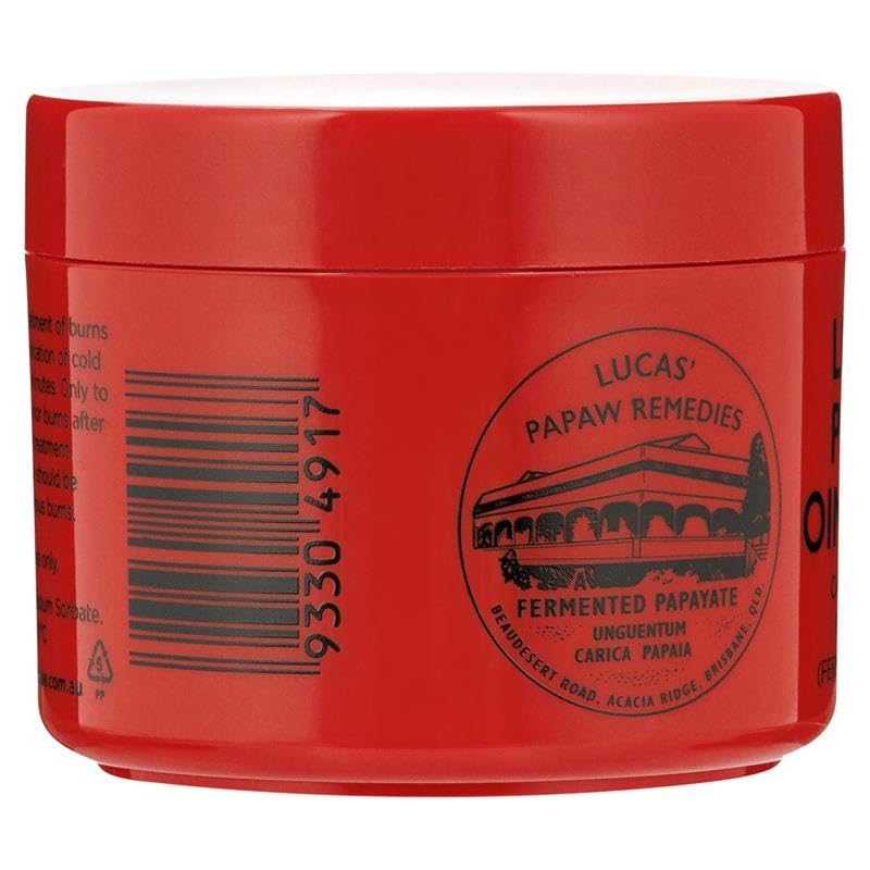 Fermented papaya ingredient in Lucas Papaw Ointment provides gentle skin support.