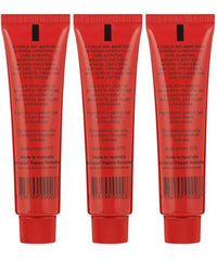 Lucas Papaw Ointment lip applicator in use for precise lip care.
