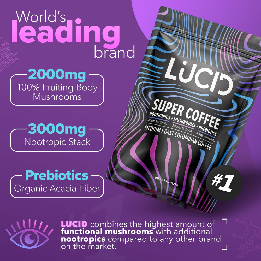 Lucid Cordyceps steam hints at sustained energy and performance.