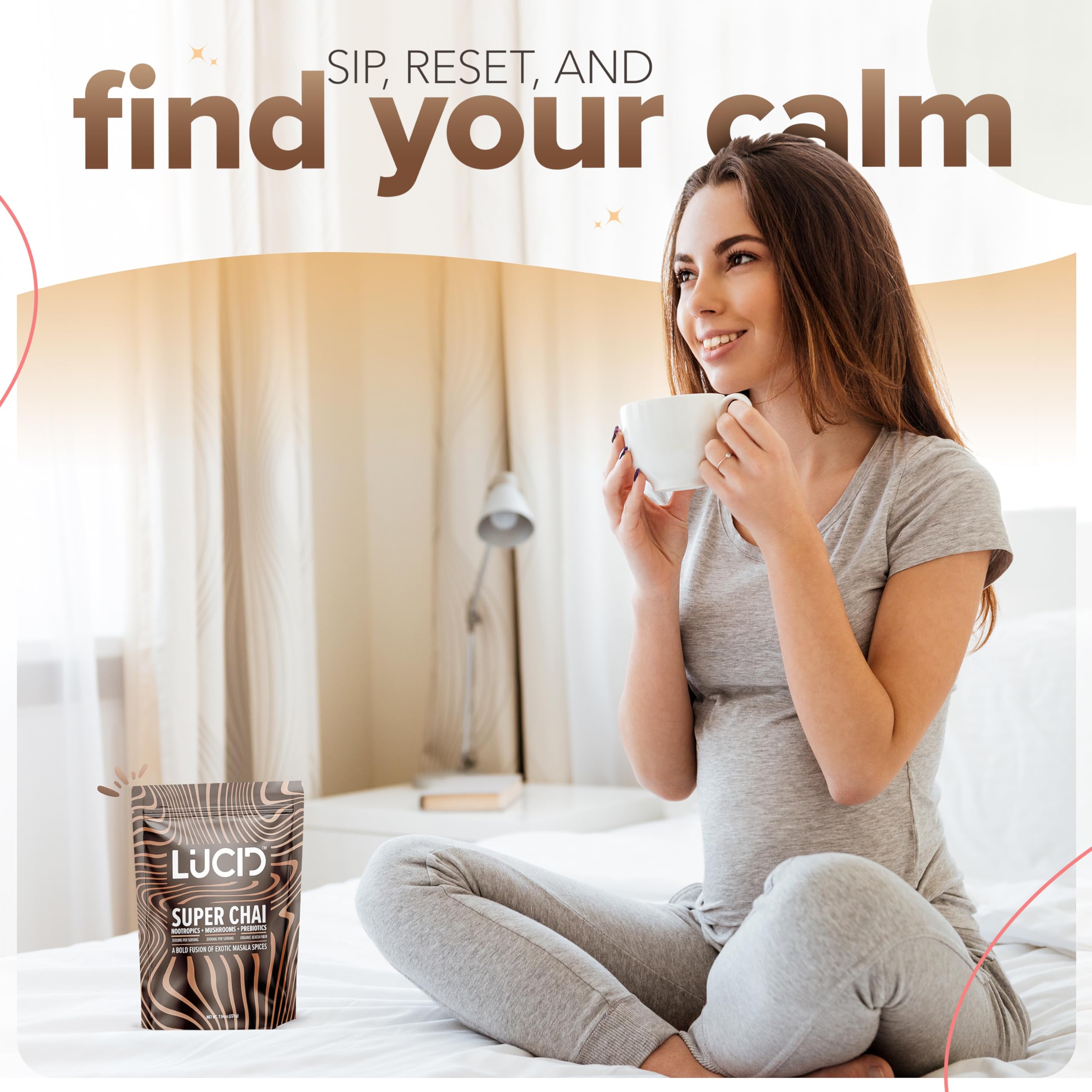 Lucid Superfood Mushroom Chai USA-made packaging and production