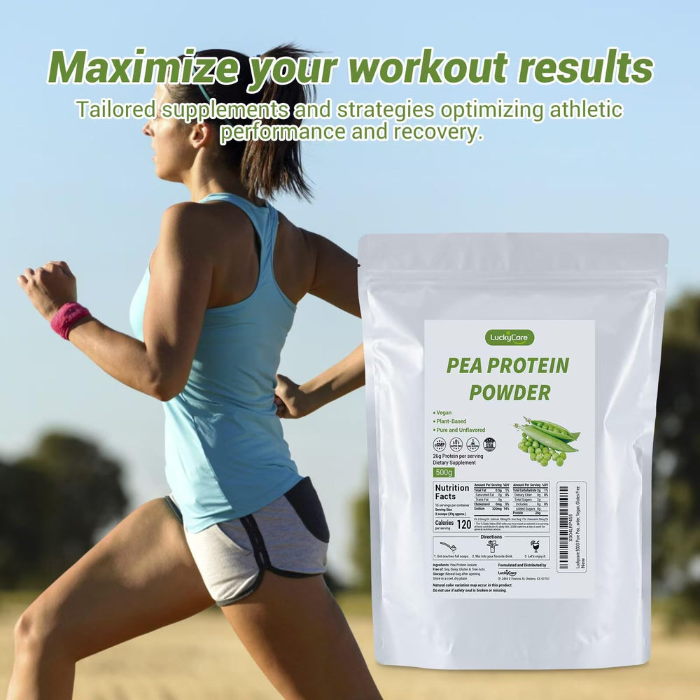 Luckycare vegan pea protein powder is gluten-free and dairy-free