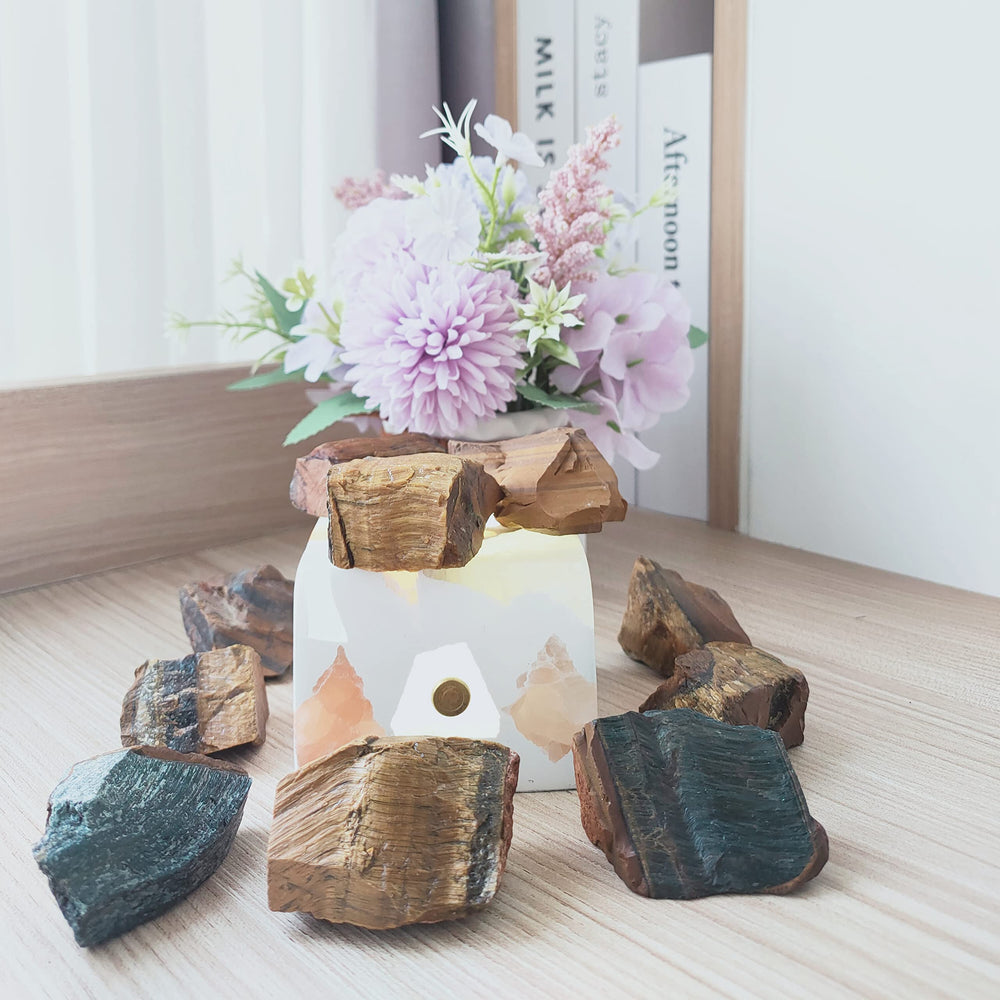 Luckeeper tiger eye meditation stones for focus and calm