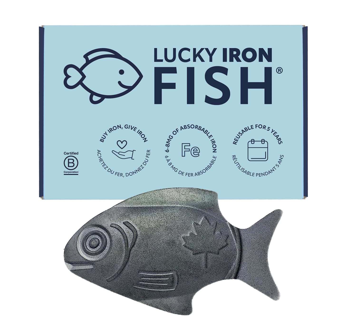 Lucky Iron Fish in pot simmer for quick iron fortification during meals