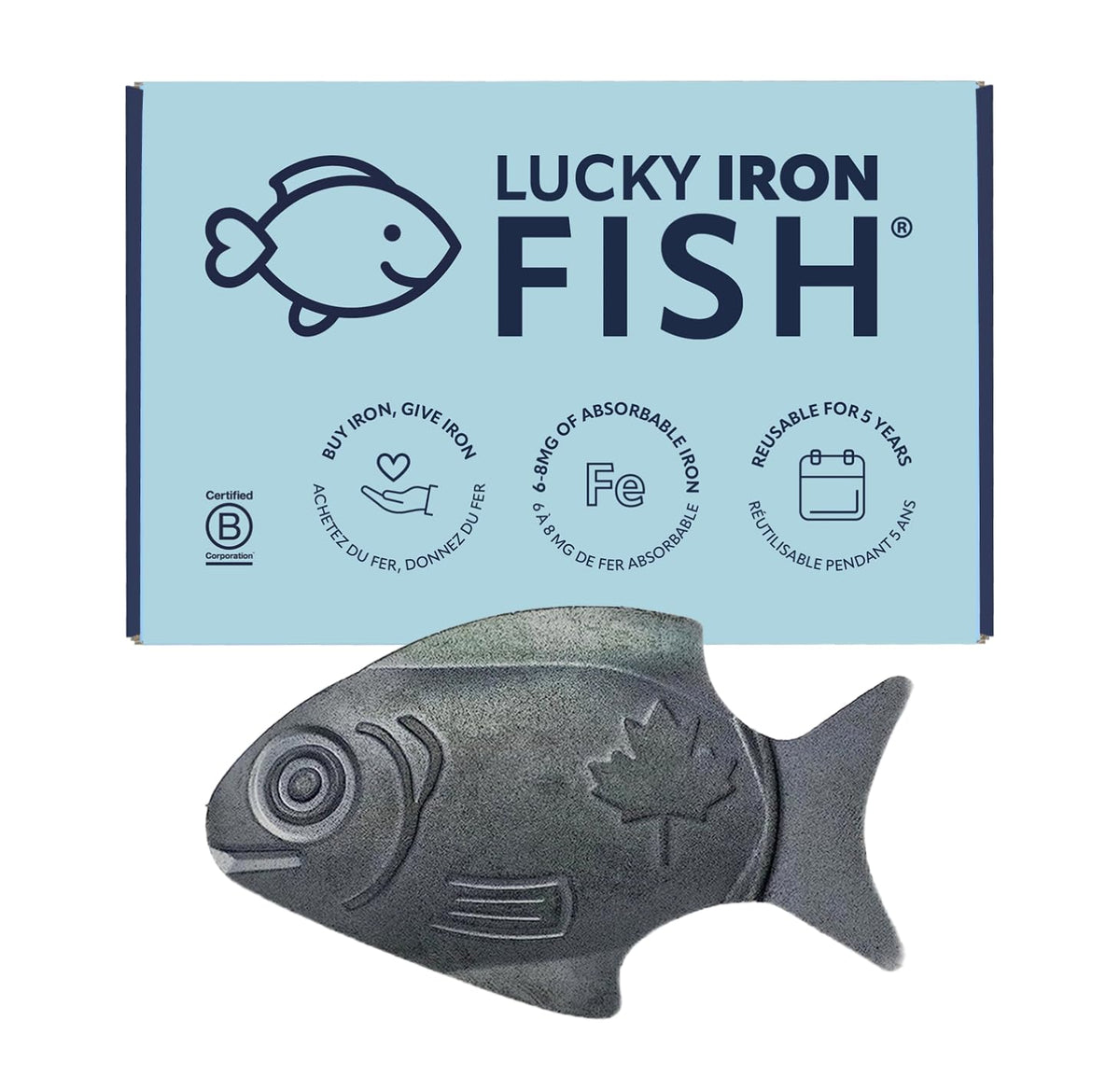 Lucky Iron Fish in pot simmer for quick iron fortification during meals