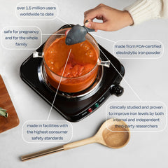 Lucky Iron Fish in soup and stews enhances flavor-safe iron supplementation