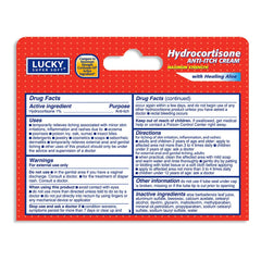 Lucky Super Soft anti-itch creme application showing soothing use.
