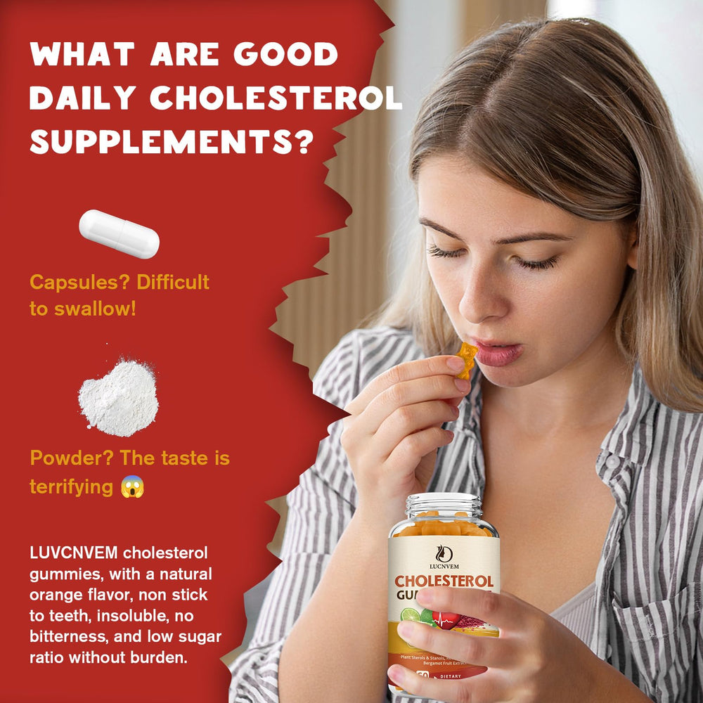 LUCNVEM bottle with gummies on a kitchen counter for easy daily use