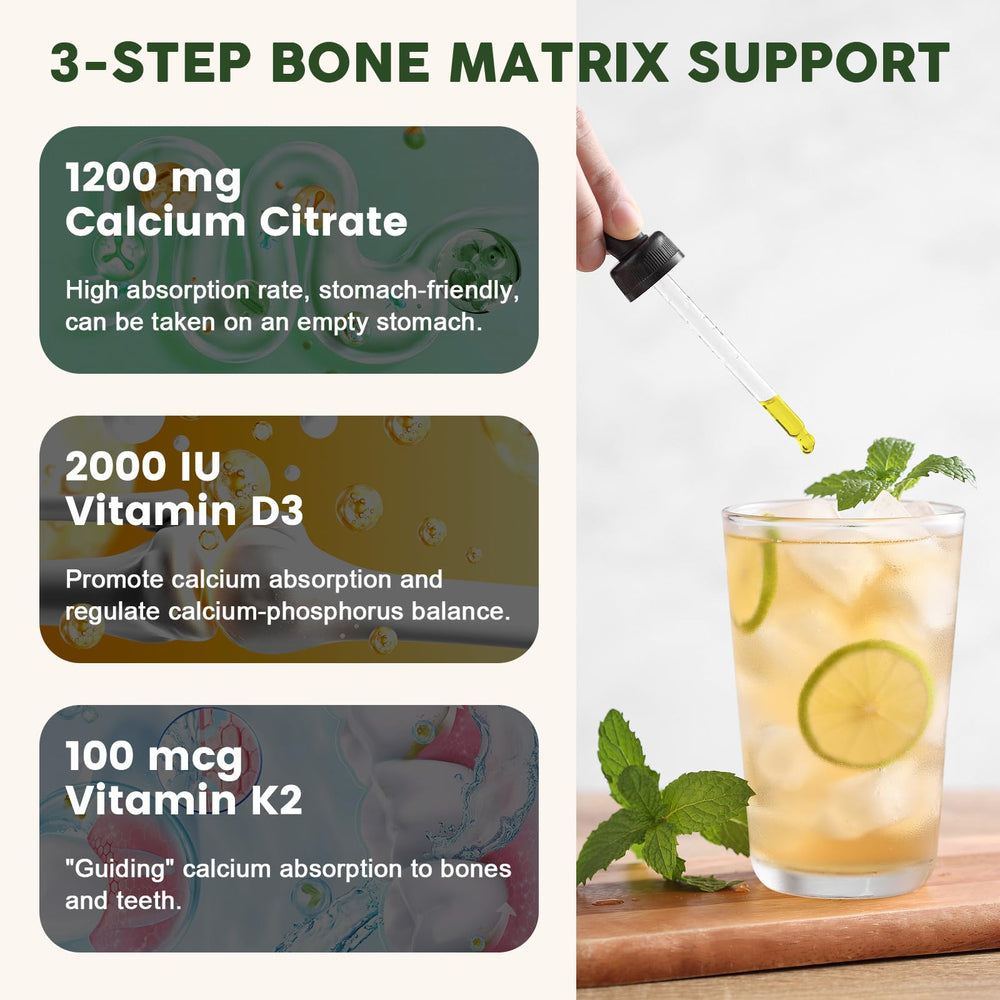LUCNVEM calcium citrate drops pineapple flavor enhances daily supplement experience