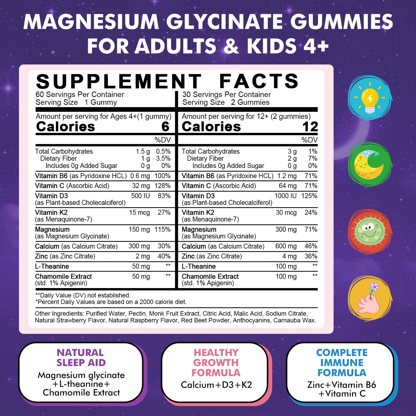 D3, K2, calcium citrate support bones and immune health in LUCNVEM