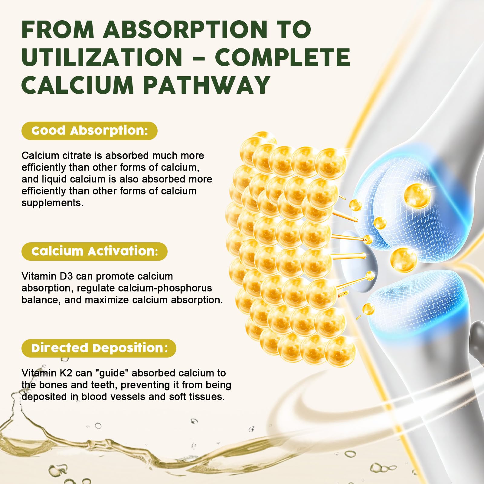 LUCNVEM vitamin D3 K2 drops highlight key ingredients for absorption