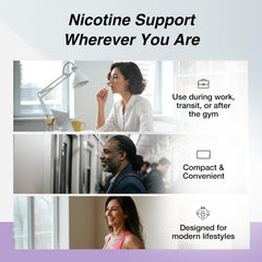 LUCY Nicotine Gum 2mg Berry Citrus flavor label emphasizes berry citrus taste.