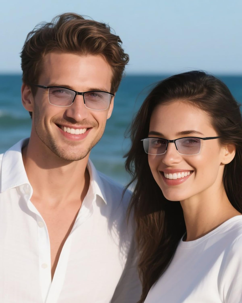 LUFF ultra-light frames with non-slip nose pads for extended wear comfort.